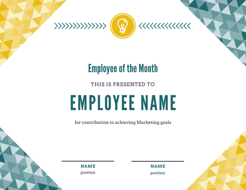 21 Employee of the Month Templates Your Employees Will Love With Regard To Manager Of The Month Certificate Template