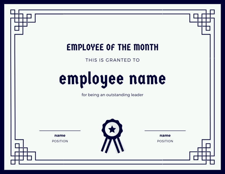 10 Employee of the Month Templates Your Employees Will Love