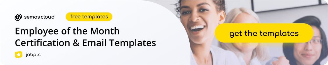 employee of the month email and cert templates