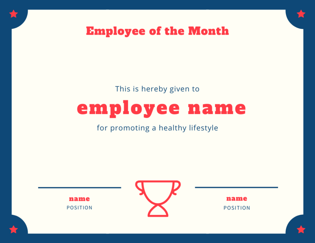 22 Employee of the Month Templates Your Employees Will Love Inside Manager Of The Month Certificate Template