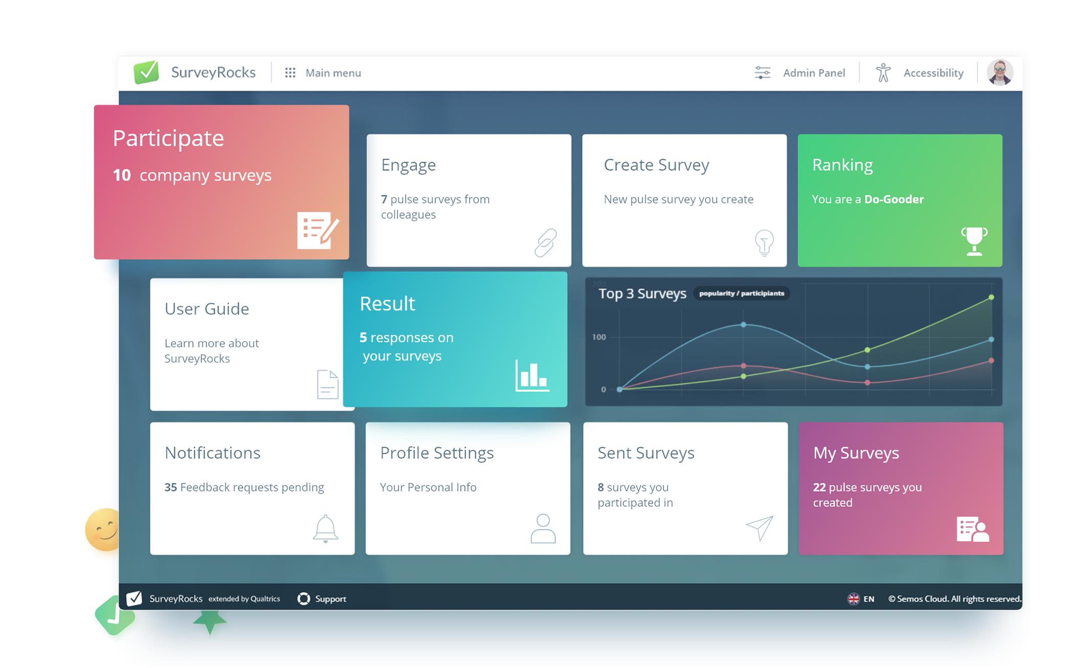 SurveyRocks employee surveys software